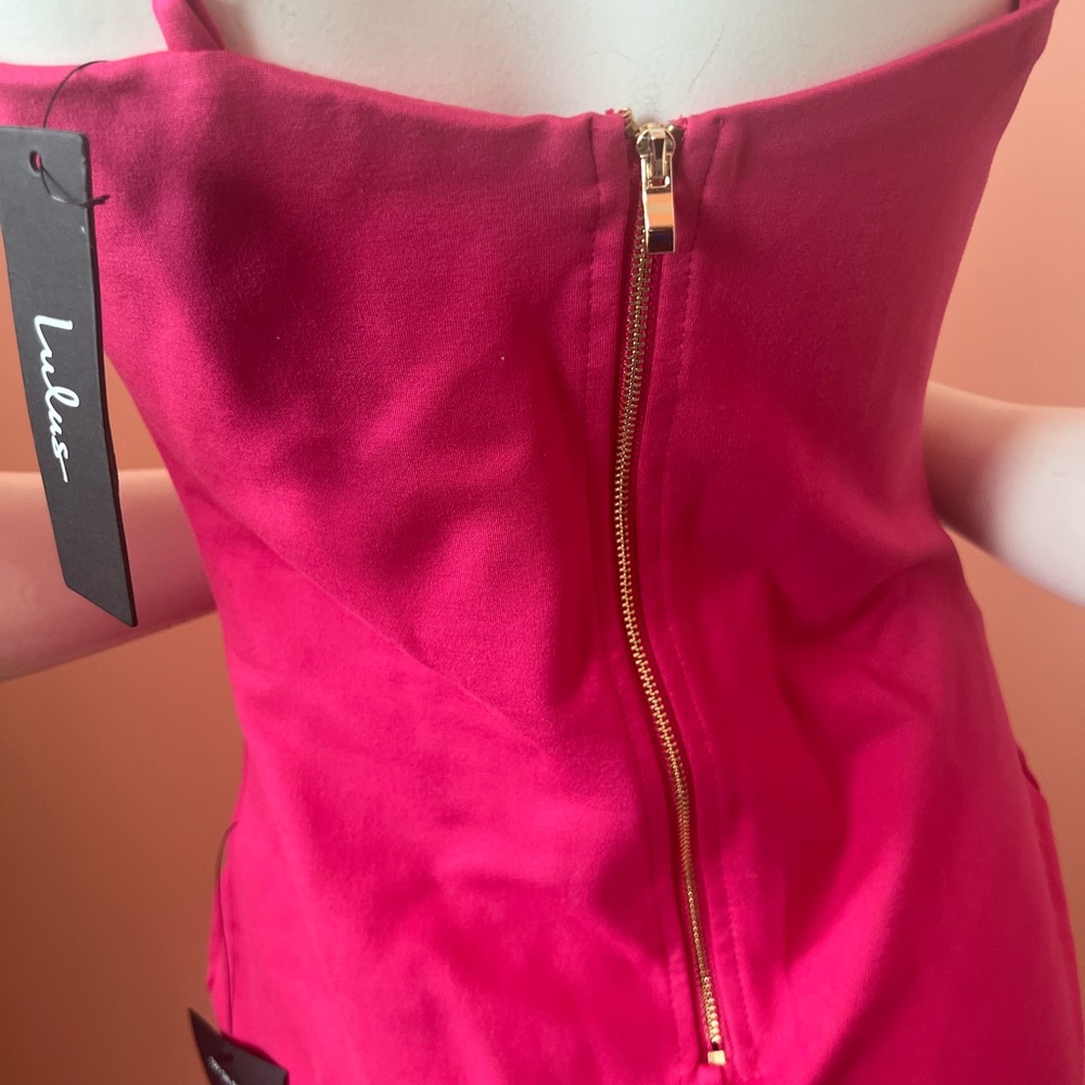Lulus Paulina Hot Pink Midi Dress - Picture 4 of 8